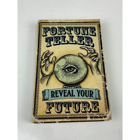 Halloween Faux Book Fortune Teller Reveal Your Future Storage Box Crystal Ball B - Picture 1 of 8